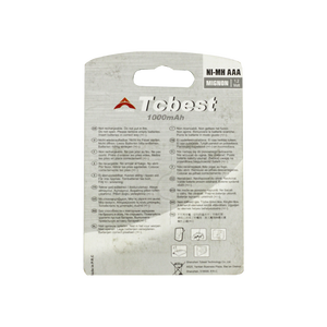 Batería recargable <span class=keywords><strong>Ni</strong></span>-<span class=keywords><strong>MH</strong></span> confiable de 1000mAh 1,2 V AAA <span class=keywords><strong>HR03</strong></span> para herramientas eléctricas médicas, vehículos y barcos - Product Image 6