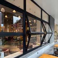 Ventana Plegable de Aluminio Personalizada con Tecnología Innovadora, Ventana Retráctil de Aluminio con Barandilla, Ventanas Plegables de Vidrio para Cafetería y Bar