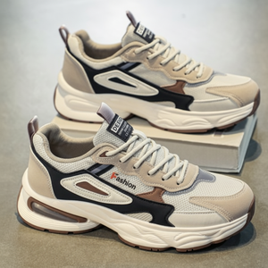 Sneakers da uomo Casual in Mesh traspirante con fondo spesso e deodorante maggiorato scarpe da passeggio leggere con fondo morbido per padri - Product Image 1