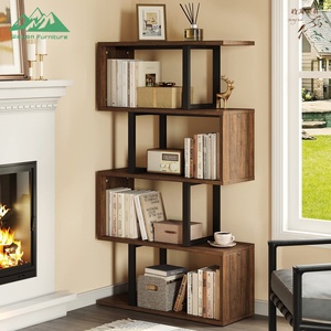 Estantería Industrial Geométrica en Forma de S Wayon, Estantería Abierta para Exhibición, Almacenamiento, Biblioteca - Product Image 6