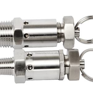 Válvula de seguridad sanitaria de acero inoxidable 304, válvula de alivio de presión de Caldera, grado alimenticio, 1/2 pulgadas, rosca NPT de 10bar - Product Image 3