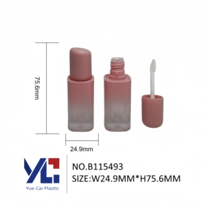 Tube de brillant à lèvres Yuecai en gros, à paroi épaisse, vide, <span class=keywords><strong>dégradé</strong></span>, <span class=keywords><strong>carré</strong></span>, avec capuchon incliné - Product Image 5