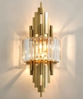 Applique murale de luxe européenne à tête simple ou double, AC220V, 3 CCT, en cristal doré, pour villa
