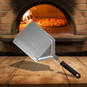Utensilios para Pizza de Acero Inoxidable, <span class=keywords><strong>Pala</strong></span> para Pizza, Paleta para Hornear con Mango de <span class=keywords><strong>Goma</strong></span> Plegable para Herramientas para Hornear Pizza - Product Image 3