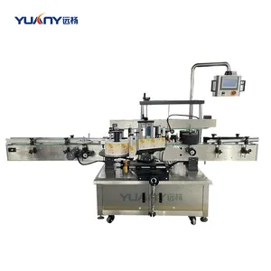 Automatic Filling Capping Labeling Packaging Machines Label Marker Flat 2 Side Bottles Attaching Machine