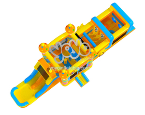 <b>Sweets</b> Wet Dry Bounce House Slide Combo Rainbow Candy Prints Jump Area Water Slide Non Toxic PVC Backyard Pool <b>Parties</b> - Product Image 5