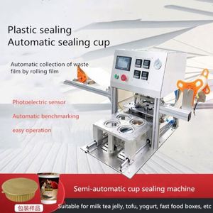 Máquina de Llenado y Sellado de Vasos de Té de Burbujas de Alta Velocidad para 4 Vasos, Máquina de Llenado de Cloro Líquido - Product Image 5