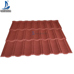 Tuiles Euro en acier galvanisé avec copeaux de granit du Népal, noires et rouges, pour <span class=keywords><strong>toiture</strong></span> en pente – Distributeurs près de chez moi - Product Image 4