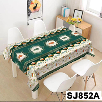 Nappe de table Ramadan en PVC imprimée et gaufrée avec nappe de table Ramadan en PVC