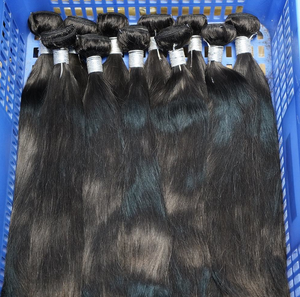 Tissage de Cheveux Naturels Brésilien Indien Vierge, Lot de Mèches de Vison Brutes, Pré-Collées Sans Échantillon Original - Product Image 1