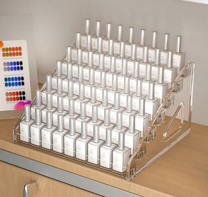 ชั้นวางโชว์พลาสติกใส3-7ชั้นสำหรับน้ำยาทาเล็บอะคริลิกและน้ำมันหอมระเหย-เหมาะสำหรับเก็บเครื่องสำอาง - Product Image 6
