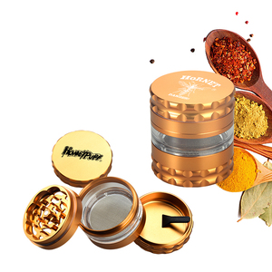 Custom Aluminum Alloy Cigarette Grinder 4 Layer Tobacco Crusher Portable <b>Smoking</b> Accessory OEM ODM Logo - Product Image 6