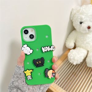 <span class=keywords><strong>Coque</strong></span> de téléphone <span class=keywords><strong>Kaws</strong></span> Sesame Street Hole DIY adaptée aux téléphones 14 Pro, 12, 13, <span class=keywords><strong>11</strong></span> en silicone souple - Product Image 4