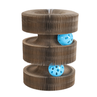 Planche à gratter pour chat en carton ondulé pliable moderne et durable avec musique et balançoire magique
