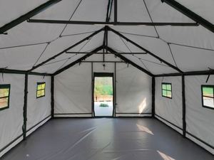 Customized Durable <b>Frame</b> Waterproof Canvas Camouflage Tactical Tenda Double Layer Four-Season One Bedroom Large Field <b>Tent</b> - Product Image 4
