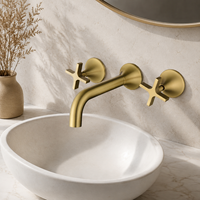 Premium Banyo Lavabo Bataryası - Lavabo Muslukları - Banyo Musluğu Geleneksel Sıhhi Tesisat Parçaları Banyo Aksesuarları