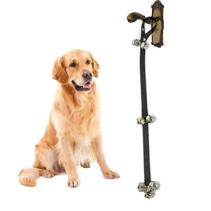 Toptan Premium kalite 7 ekstra büyük Loud Bells lazımlık eğitim büyük köpek ayarlanabilir eğitim köpek yavrusu kolayca köpek Doorbells