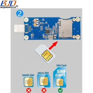 工場卸売ミニPCI-EMPCIe 52PINからUSB2.0ポートワイヤレスモジュールアダプター1 SIMカードスロットGSM WWAN 3G 4GLTEモデム用