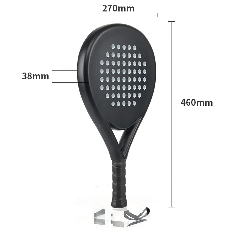 Top Ranking Manufacturer Custom Professional Carbon Fiber 3K 12K 18K Paddle Beach Tennis Padel Racket