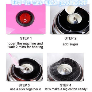Appareils ménagers multifonctionnels Machine à barbe à papa automatique Machine à marshmallow - Product Image 5