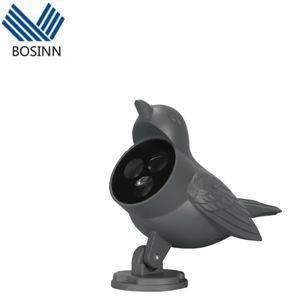 Gazebo Tile Flood Lights Décoration Matsu Temple Hibou Motif Lumière Imperméable Arc Ondulé Paysage Lampes - Product Image 1