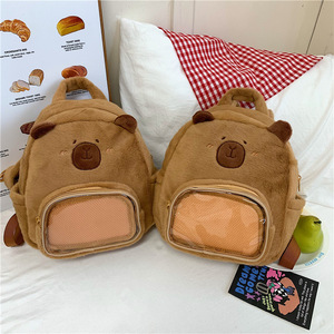 Zaino per Bambini a Forma di Capibara Kapibala di Alta Qualità per Età 14+ Anni, Simpatica Borsa Scolastica per Studenti Prodotta in Cina - Product Image 4