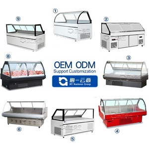 Tùy Chỉnh Thương Mại Tươi Tủ Lạnh Tủ Showcase Thịt Deli Hiển Thị Tủ Lạnh Cho Hải Sản Cá - Product Image 5