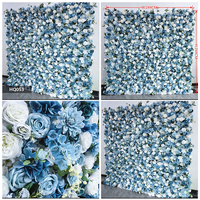 Mur de fleurs artificielles violettes décoratif 8 x 8 pieds, rideau enroulable de simulation pour toile de fond de mariage, fournitures à prix abordable