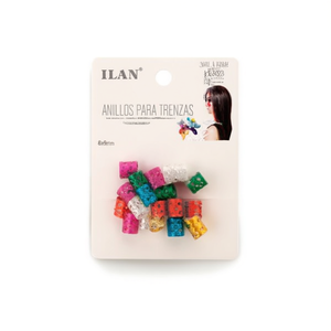 Anelli per trecce 8x9mm 20 pezzi Accessori per lo styling dei capelli - Product Image 1