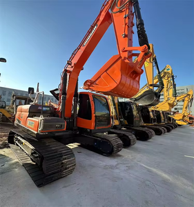 รถขุดมือสอง รุ่นปี 2022 DX150 ราคาถูก เครื่องจักรกลงานวิศวกรรม ปั๊มเกียร์มอเตอร์กำลังสูง 15 ตัน รถขุดเกาหลี DOOSAN DX150LC-9C - Product Image 2