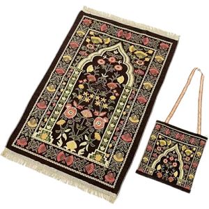 Nouveau tapis à poils courts lavable à motif floral <span class=keywords><strong>de</strong></span> style Moyen-Orient, petit format carré, avec emballage - Product Image 2