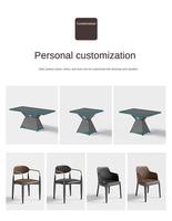 Ensemble de table et de chaises de bar futuristes Cyberpunk à LED |   Meubles de salon luxueux à bords lumineux |   Sièges professionnels pour restaurants et clubs