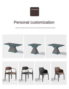 Ensemble de table et de chaises de bar futuristes Cyberpunk à LED |   Meubles de salon luxueux à bords lumineux |   Sièges professionnels pour restaurants et clubs - Product Image 6