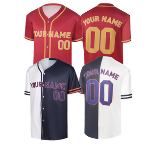 Maillot de baseball américain avec nom de l'équipe imprimé de logo personnalisé Chemises de baseball pour hommes et femmes Uniforme de baseball à sublimation sur mesure - Product Image 3