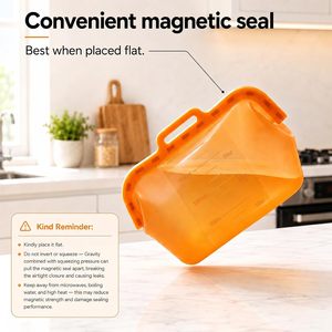 Conteneur en silicone de haute qualité au meilleur prix, sûr pour le réfrigérateur, idéal pour le déjeuner, les fêtes, le stockage des aliments et l'utilisation en cuisine - Product Image 5