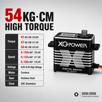 XQ-S8050D 54kg Servomoteur numérique sans noyau en métal à couple élevé, étanche, pour voitures RC 8.4V, vente en gros OEM