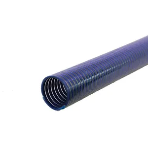 扁平型柔性塑料增强PVC螺旋水泵吸排出料螺旋管管道管道软管带波纹