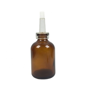 Flacon compte gouttes, huile essentielle en verre, flacon avec bouchon <span class=keywords><strong>trompette</strong></span>, 5 pièces, flacon <span class=keywords><strong>à</strong></span> ampoule ambrée de 10ml, 20ml, 30ml, 50ml - Product Image 1