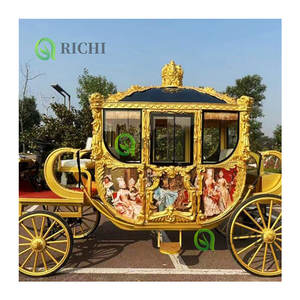 Aventure <span class=keywords><strong>de</strong></span> conte <span class=keywords><strong>de</strong></span> fées Chariot touristique grandeur nature Cendrillon Calèche Duke Chariots à cheval pour exposition d'art - Product Image 5