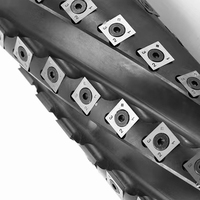 XPTOOL OEM kepala pemotong kayu, batang pemotong Spiral baja ringan, suku cadang mesin pekerjaan kayu