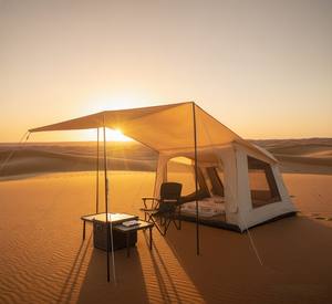 Tente pneumatique PoeticExist de 5,5 m² avec pompe portable, tissu Oxford imperméable pour le camping en plein air, vente en Chine - Product Image 1