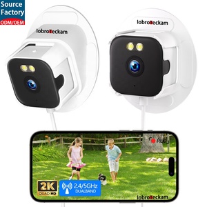 กล้องวงจรปิดอัจฉริยะ 2K พร้อมระบบตรวจจับมนุษย์ด้วย AI ป้องกันแสงสะท้อน มองเห็นในเวลากลางคืน รองรับ WiFi แบบดูอัลแบนด์ 2.4G/5G ติดตั้งบนกระจก - Product Image 1