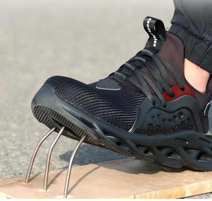 Chaussures <span class=keywords><strong>de</strong></span> <span class=keywords><strong>sécurité</strong></span> Huaweina 2026 : Nouveauté, design sportif, antidérapantes, respirantes, en microfibre, avec embout en acier pour la protection des pieds - Product Image 5