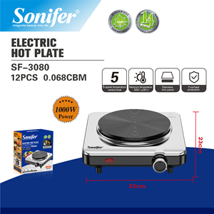 Sonifer SF-3080 电热板 1000瓦 500℃ 温度控制，用于烹饪厨房加热 - Product Image 5