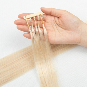 Estensioni per Capelli 6D Biondo 613 di Prima Generazione, 100% Vergini Remy con Cuticole Intatte, 14-24 Pollici, Fornitura Diretta dalla Fabbrica - Product Image 5