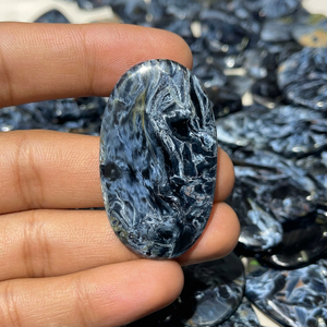 Pierre de Pietersite bleue naturelle authentique, cabochon de Pietersite de haute qualité pour la fabrication de bijoux et la lithothérapie - Product Image 2