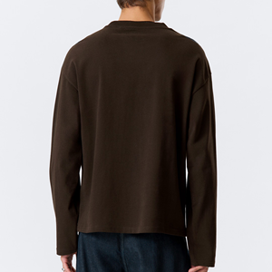 <span class=keywords><strong>T</strong></span>-<span class=keywords><strong>shirt</strong></span> ample à manches longues pour <span class=keywords><strong>homme</strong></span>, vente en gros, impression personnalisée, haute qualité, 100 % coton jersey - Product Image 3