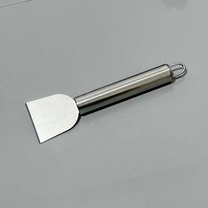 Stainless Steel <b>Cleaning</b> Spatula Round Head Kitchen Grease <b>Scraper</b> Multi Purpose Tool - Product Image 1