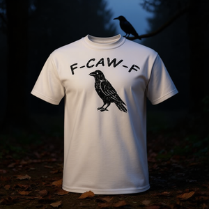 Camiseta F-Caw-F Crow blanca unisex para adultos talla S M L XL XXL - Product Image 3
