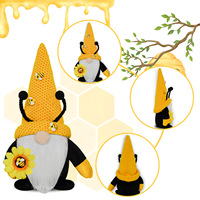 Poupée sans visage Rudolf du Festival des Abeilles, poupée tricotée Abeille Sénior Tournesol, décoration